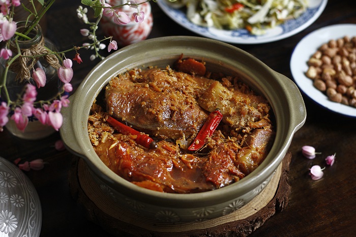Thành phẩm món cá kho làng Vũ Đại