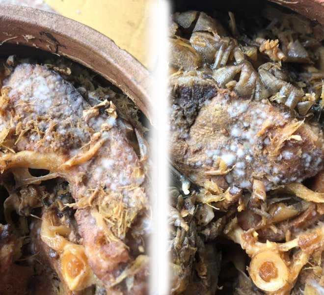 Nhiều nguyên nhân dẫn đến việc cá kho làng Vũ Đại bị mốc